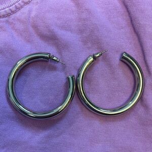 Silver Hoop Earrings